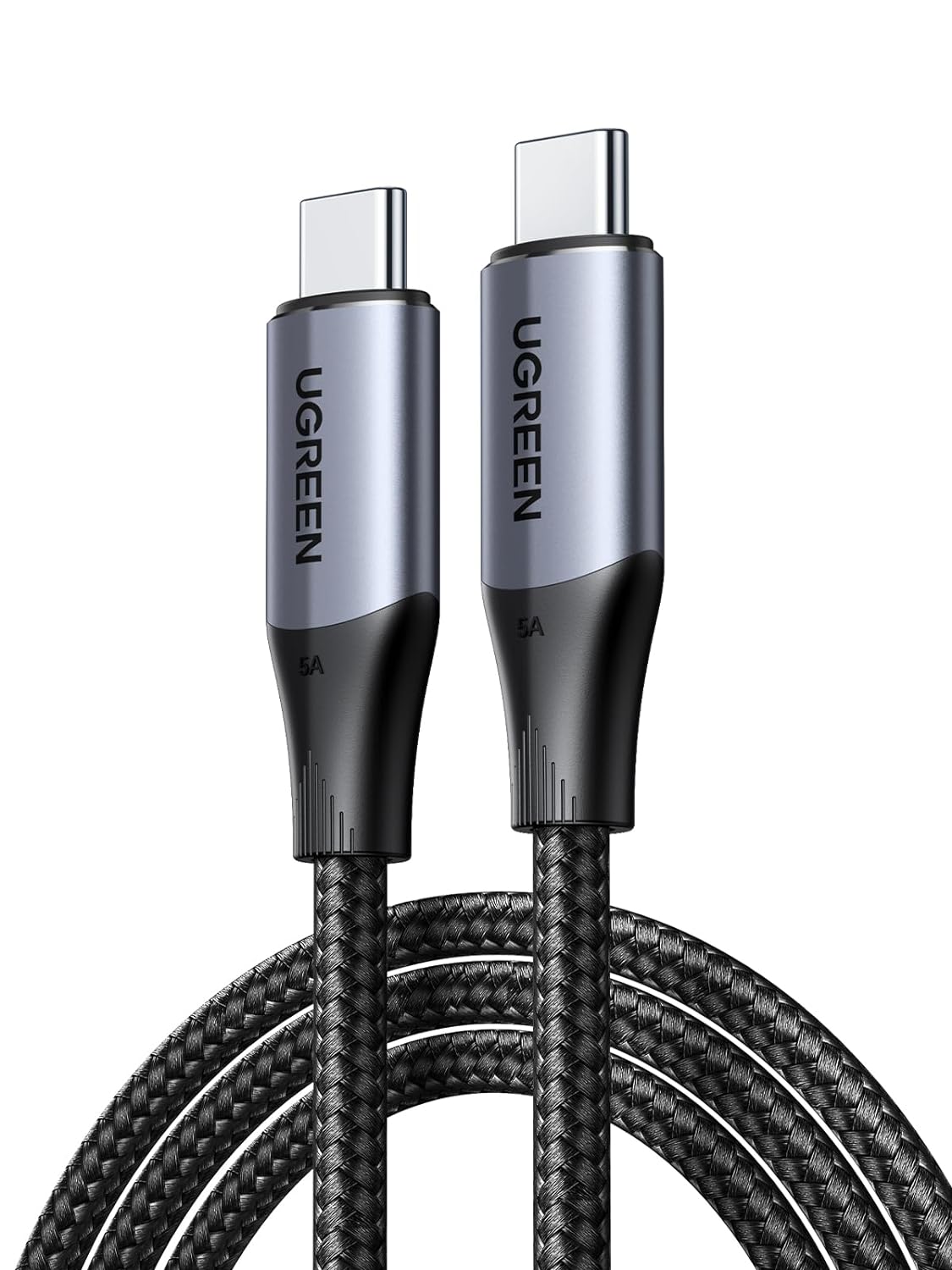 UGREEN 1M USB-C to USB-C Cable 240W PD 20Gbps Data Transfer 4K Video Braided MacBook Pro iPad Pro Galaxy Steam Deck 80150V240 - Ugreen India