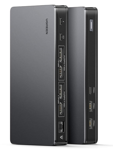 UGREEN 9-in-1 USB-C Adapter Dual Monitor 2 HDMI 2 DisplayPort 4K 60Hz 100W PD Ethernet USB 3.2 Docking Station 90912 Ugreen