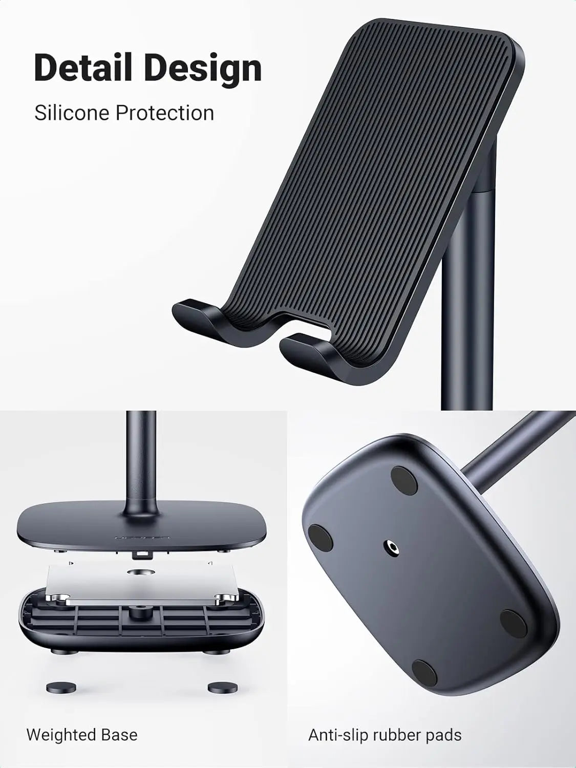 UGREEN Adjustable Phone Stand Multi-Angle Desk Stand 4-7.9 Inch iPhone 15 Pro 14 13 12 Samsung Galaxy S23 Cell Phone 60324 Ugreen