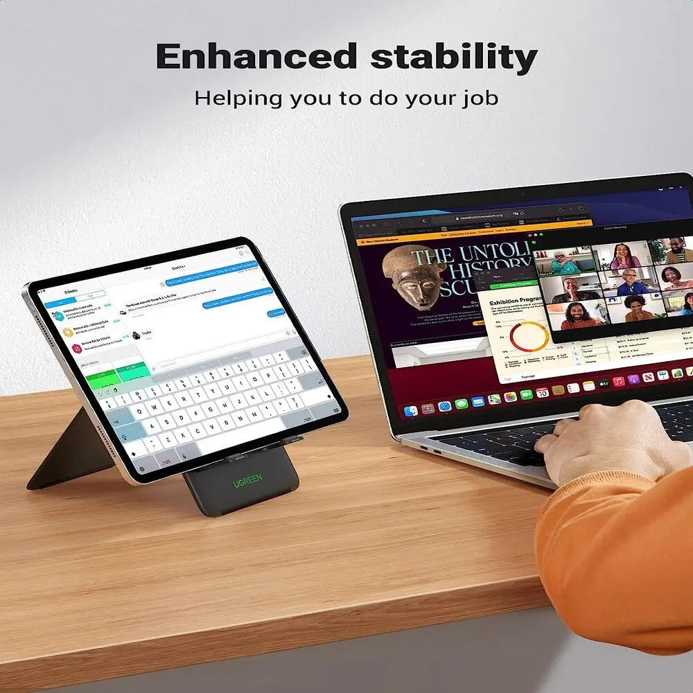UGREEN Height Adjustable Foldable Desk Tablet Stand iPad Pro Mini Air iPhone 14 13 Pro Max Galaxy Tab S7 S6 Switch (20439) Ugreen