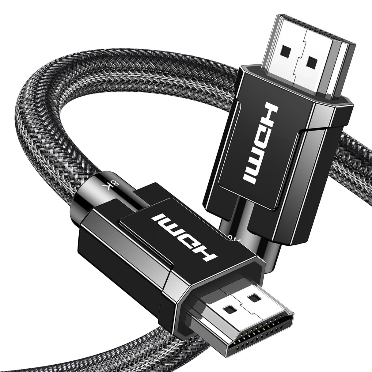 UGREEN HDMI 2.1 Cable 1M 8K@60Hz 48Gbps Ultra HD Dynamic HDR Dolby Vision eARC Nylon Braided PS5 Xbox Nintendo (70319) Ugreen