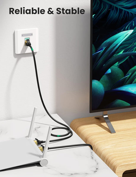 UGREEN Cat7 Ethernet Cable 1M F/FTP 10Gbps 600MHz STP LAN Modem Router PC Mac PS4 PS3 Xbox 360 Laptop Shielded (11268) Ugreen