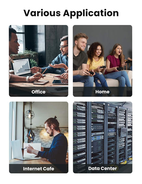 UGREEN Cat7 Ethernet Cable 20M U/FTP 10Gbps Flat Shielded LAN Gaming PS5 PS4 PS3 Xbox Laptop Router Computer (11267) - Ugreen India