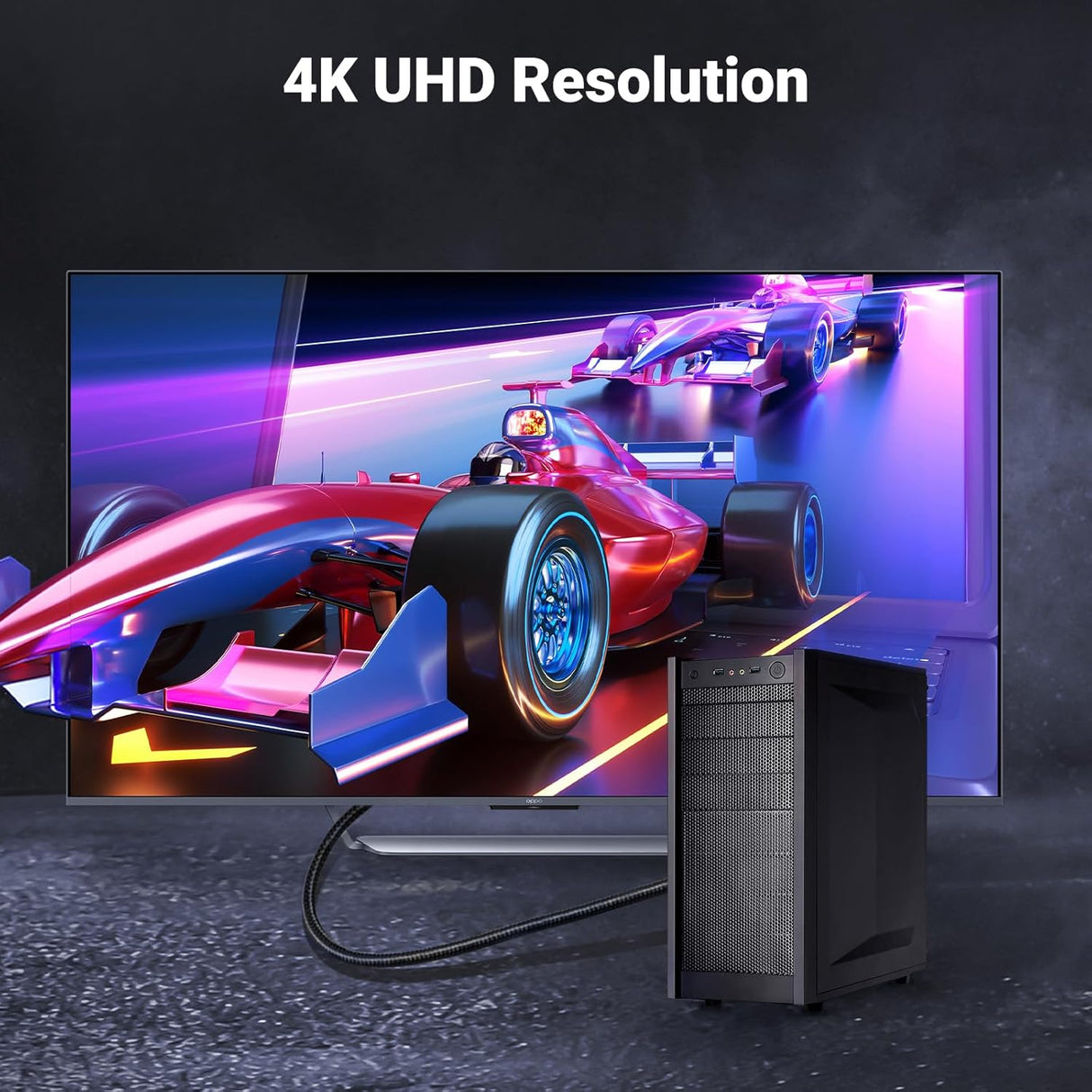 UGREEN 2M DisplayPort to HDMI Cable 4K UHD Male to Male Video Display Cable HDTV Monitor Projector Computer 10202 Ugreen