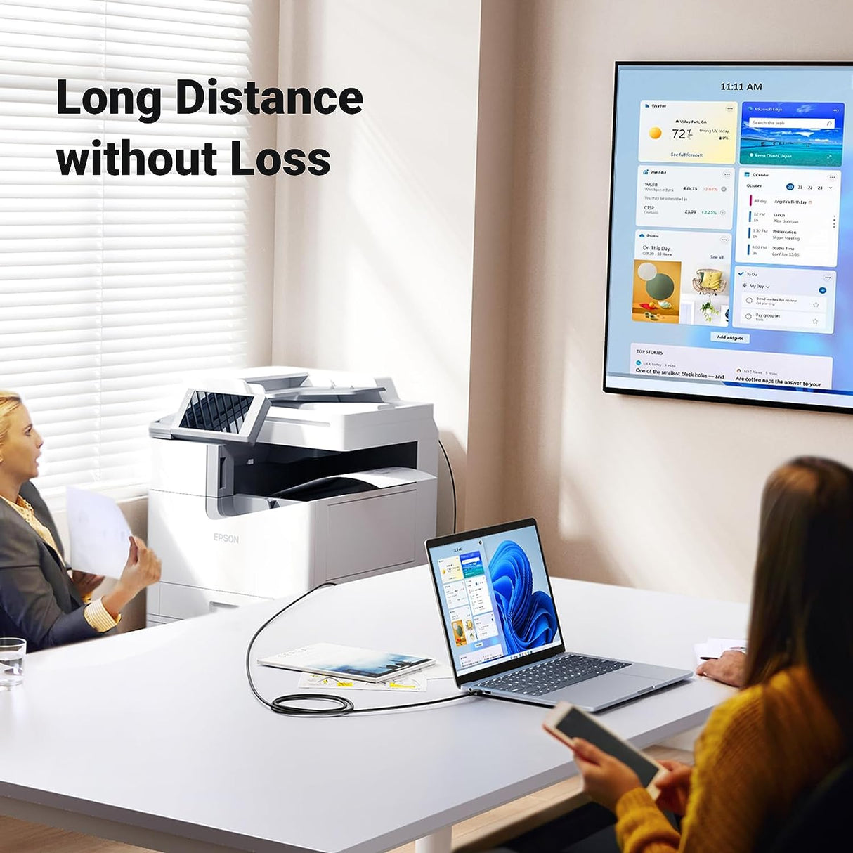 UGREEN USB 2.0 Printer Cable 5M A to B Male Gold Plated HP Canon Epson Dell Samsung Scanner Cord (10352) Ugreen