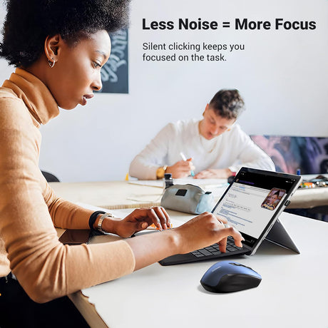 UGREEN Ergonomic Wireless Mouse 2.4G Portable Optical 4000 DPI 5 Adjustable Levels USB Receiver Laptop PC Windows Mac 15064 Ugreen