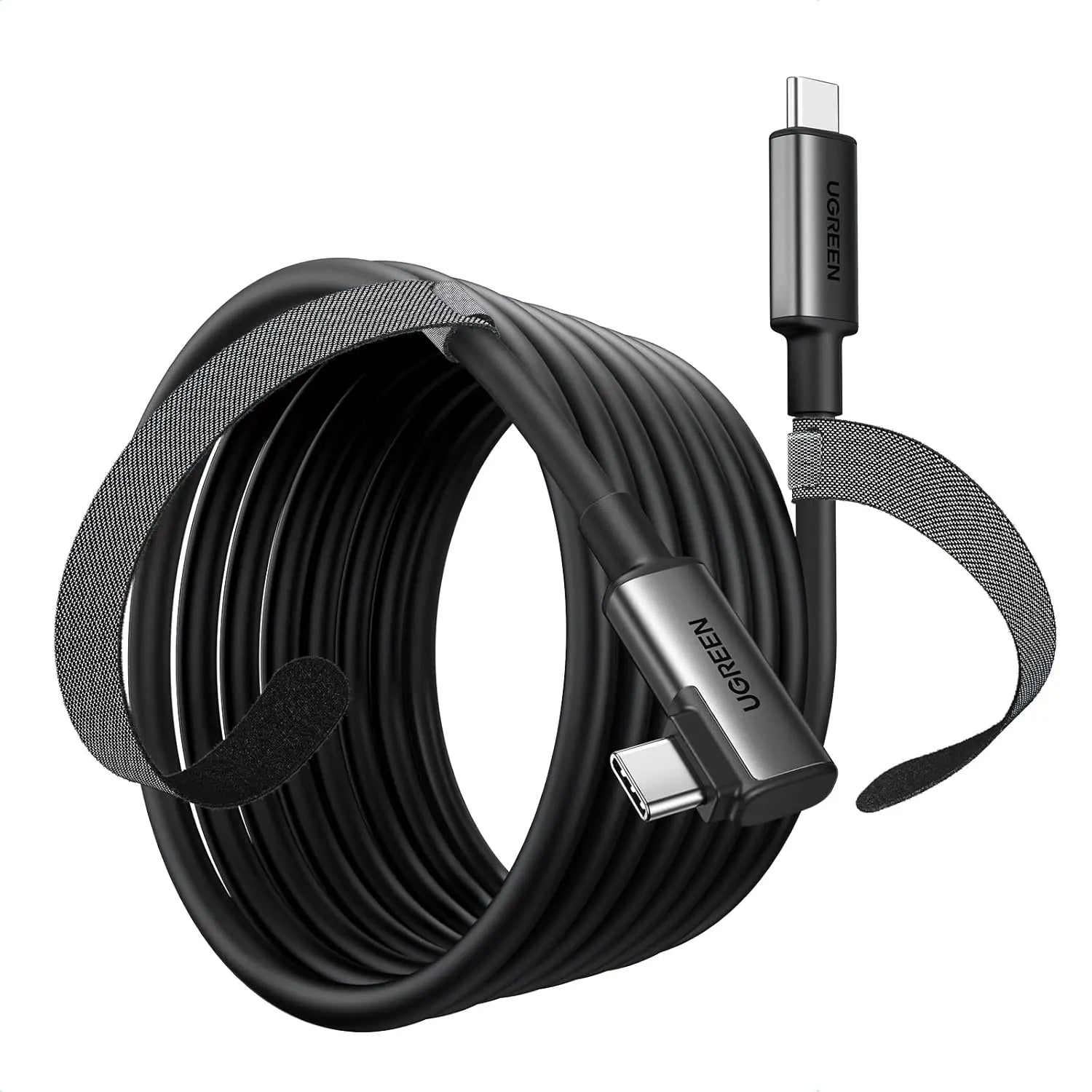 UGREEN Right Angle USB 3.0 Type C Cable 5M 60W VR Link Headset Oculus Quest 2 Pico 4 PC Steam VR Gaming Fast (90629)