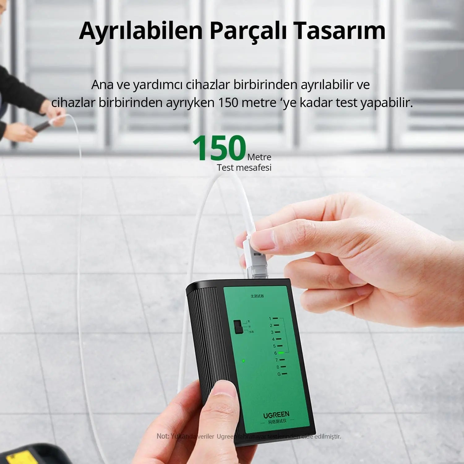 UGREEN Network Cable Tester LAN RJ45 RJ11 BNC Coaxial Ethernet Phone Cable Tester Remote Unit LED Indicators 10950