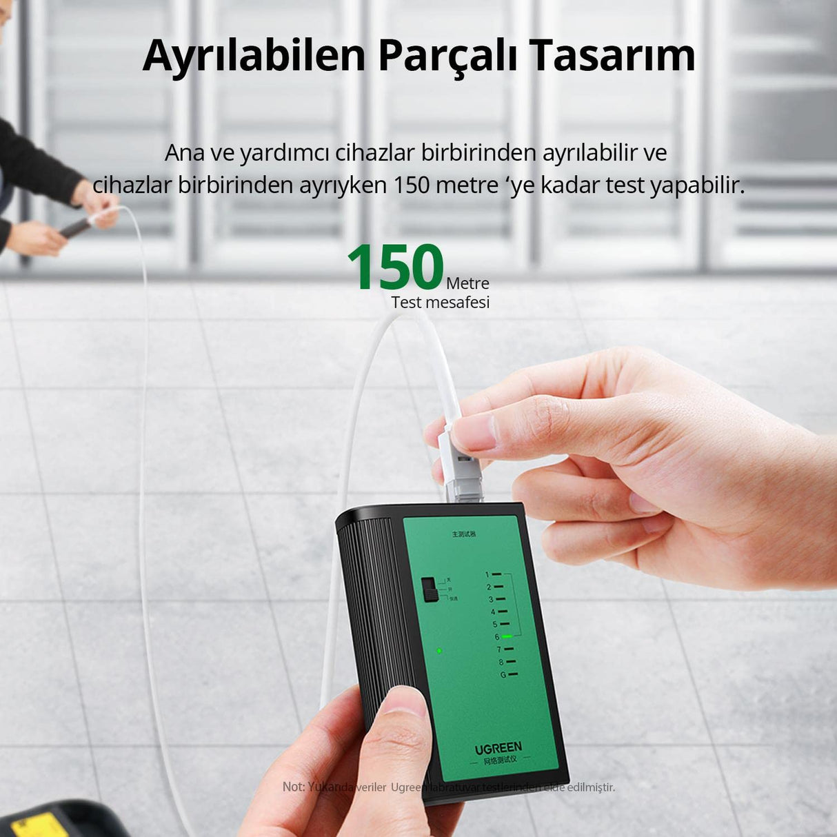 UGREEN Network Cable Tester LAN RJ45 RJ11 BNC Coaxial Ethernet Phone Cable Tester Remote Unit LED Indicators 10950 Ugreen