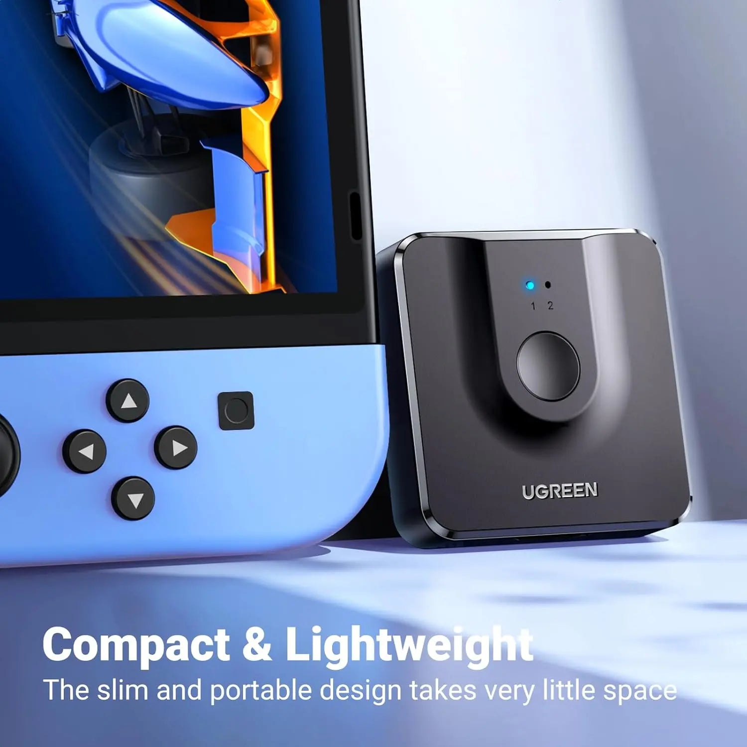 UGREEN 2 इन 1 आउट बाई-डायरेक्शनल HDMI स्विचर 4K@60Hz HDMI स्प्लिटर, ब्लू-रे प्लेयर, रोकू, टीवी स्टिक, निनटेंडो स्विच, Xbox, PS4, HDTV, मॉनिटर, प्रोजेक्टर आदि के लिए 3D सपोर्ट करता है। (50966)