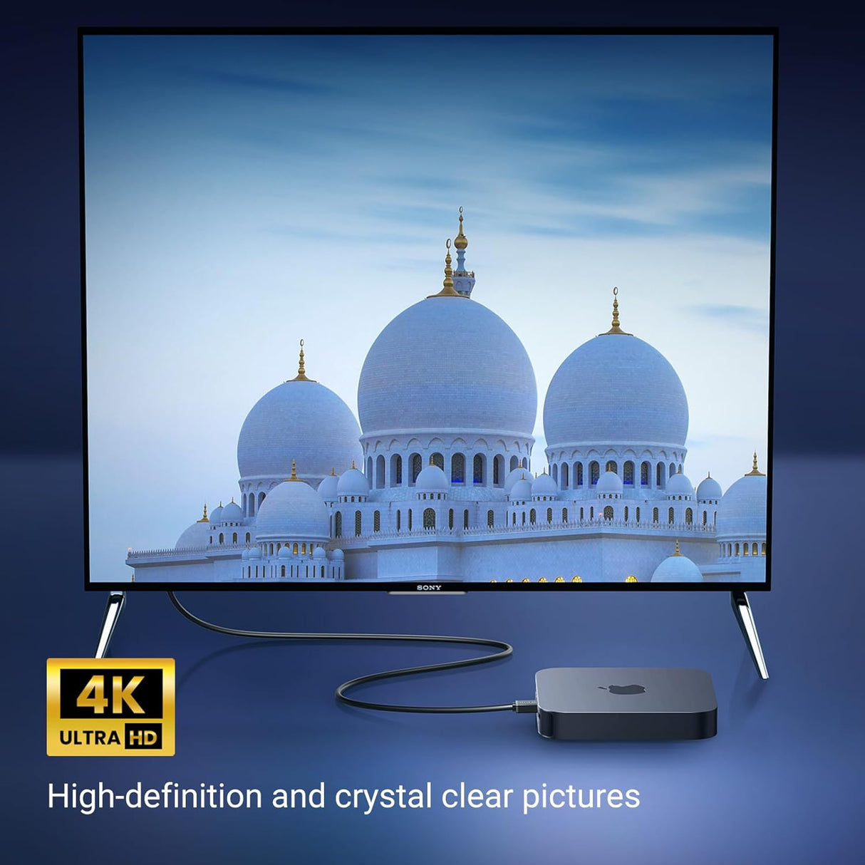 UGREEN HDMI Cable 2M High Speed Ethernet 90 Degree Right Angle Male to Male 4K 60Hz UHD HDR TV Monitor PS5 Xbox (10173) Ugreen