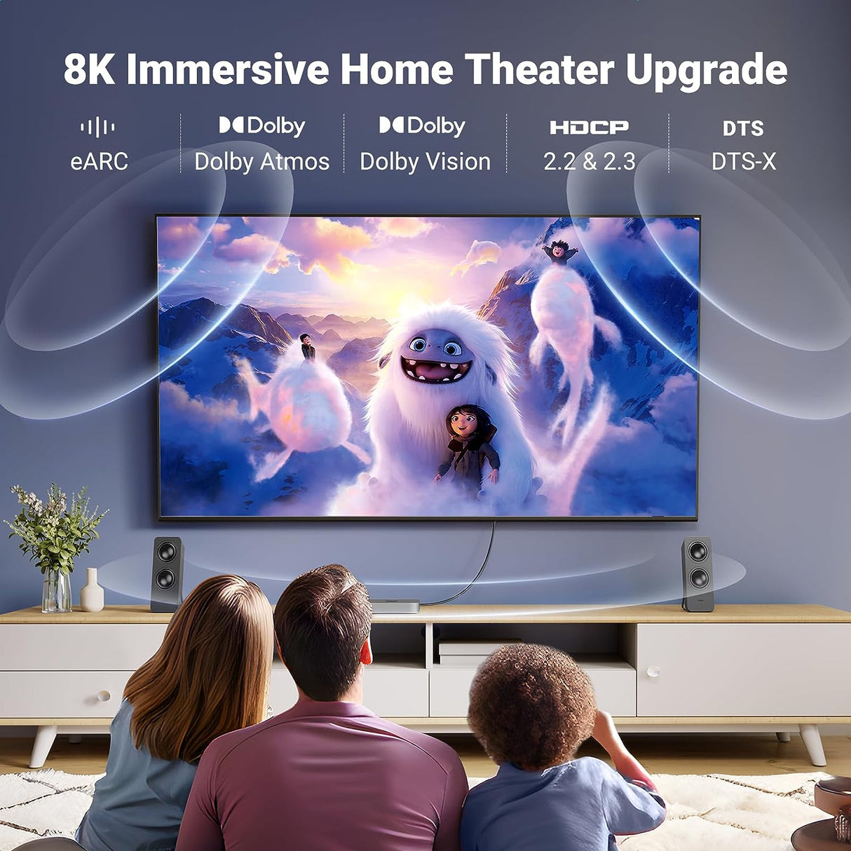 UGREEN HDMI 2.1 Cable 1M 8K@60Hz 48Gbps Ultra HD Dynamic HDR Dolby Vision eARC Nylon Braided PS5 Xbox Nintendo (70319) Ugreen