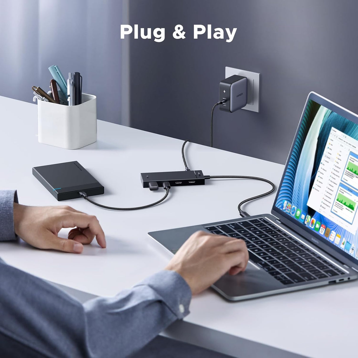 UGREEN 10Gbps USB-C Hub for PC/Laptop/MacBook Air/iPad (55334)