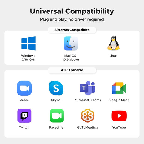 UGREEN 2K Webcam PC Ultra HD 1080P Streaming Camera Dual Microphone Autofocus Low Light USB Plug Play Computer Web Cam (75330) Ugreen