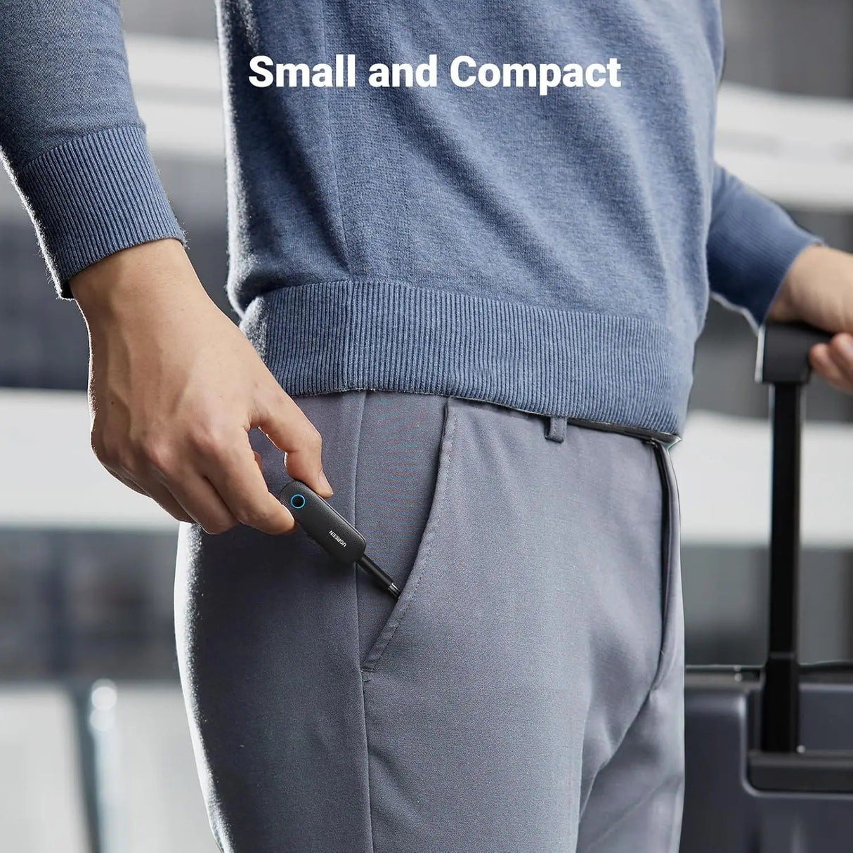 UGREEN 2-in-1 Bluetooth 5.0 Transmitter Receiver Wireless 3.5mm AUX Audio Adapter Low Latency Car TV PC Headphones 80893 Ugreen