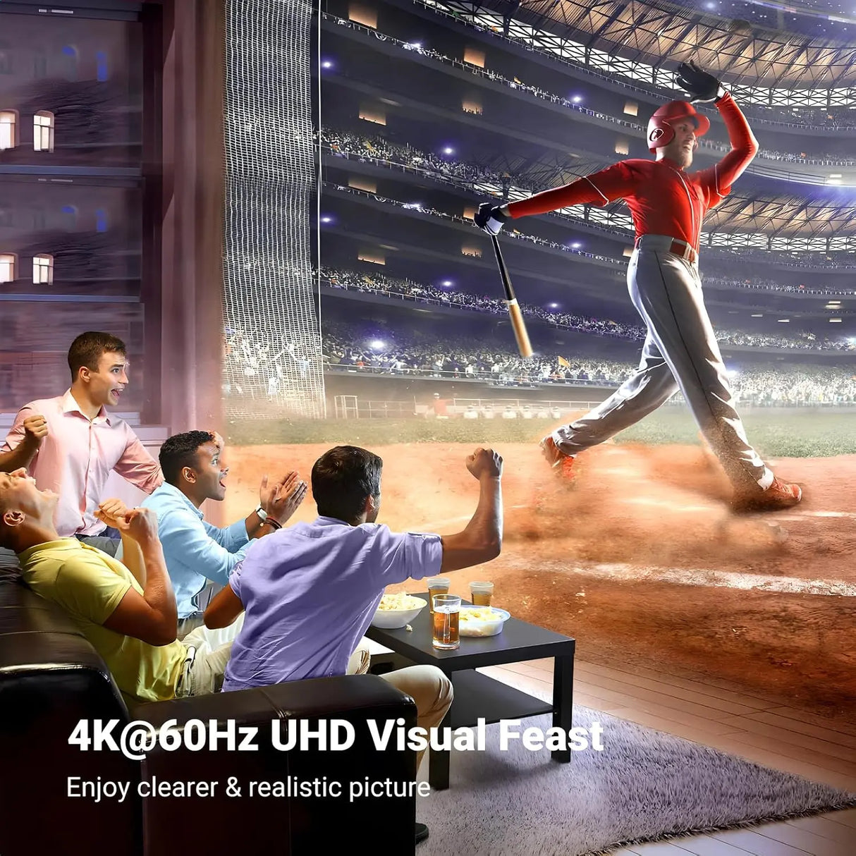 UGREEN 2 इन 1 आउट बाई-डायरेक्शनल HDMI स्विचर 4K@60Hz HDMI स्प्लिटर, ब्लू-रे प्लेयर, रोकू, टीवी स्टिक, निनटेंडो स्विच, Xbox, PS4, HDTV, मॉनिटर, प्रोजेक्टर आदि के लिए 3D सपोर्ट करता है। (50966)