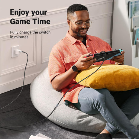 UGREEN USB C Extension Cable 1M 3.3ft USB C 3.2 Nylon Braided Type-C Male Female 100W 10Gbps Steam Deck MacBook (30205) Ugreen