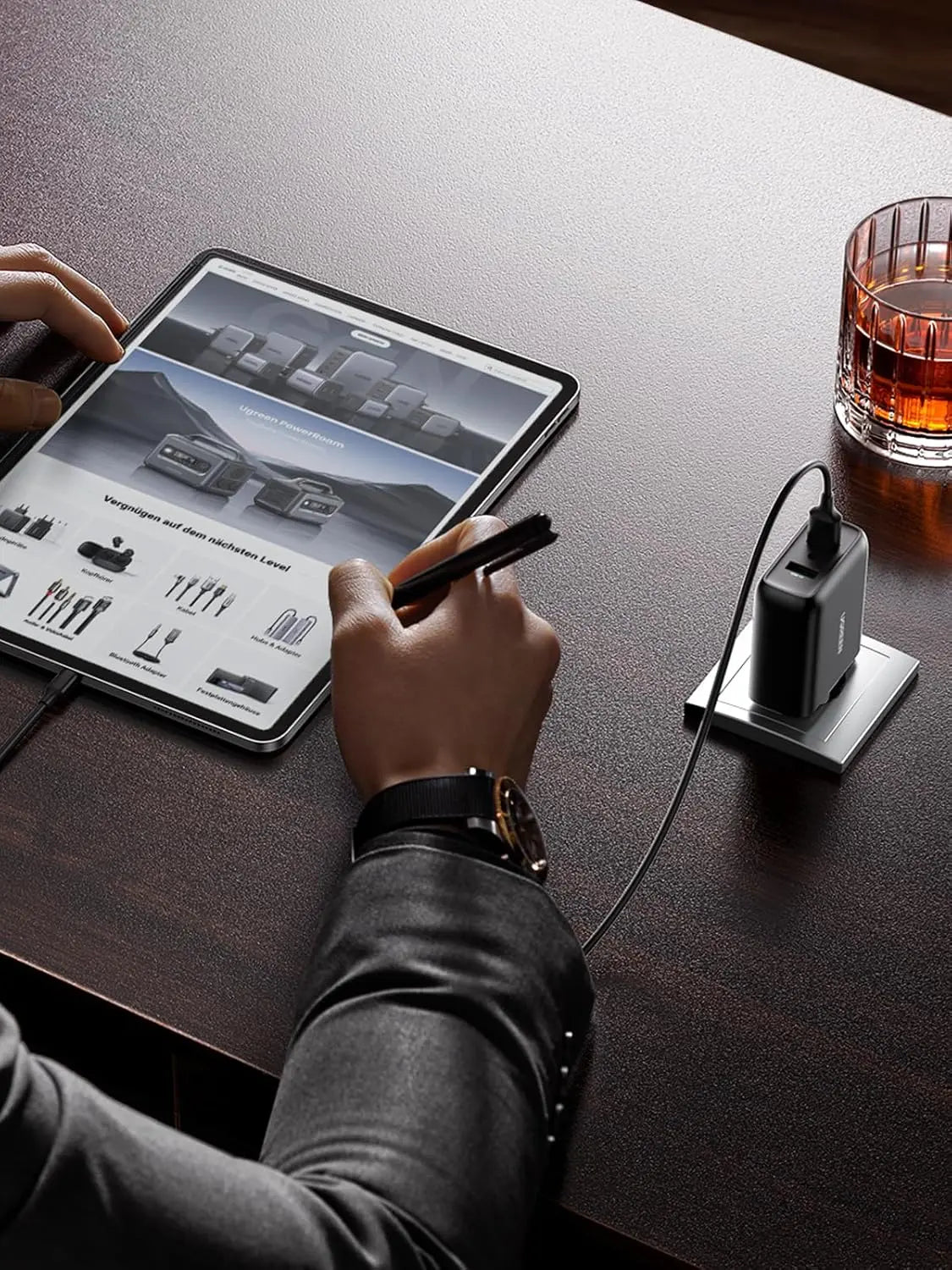 UGREEN 36W 2-Port USB Charger QC 3.0 Fast Charging Galaxy S10 S9 S8 A51 A50 Sony Xperia Redmi Note8 Huawei P30 (10216) Ugreen