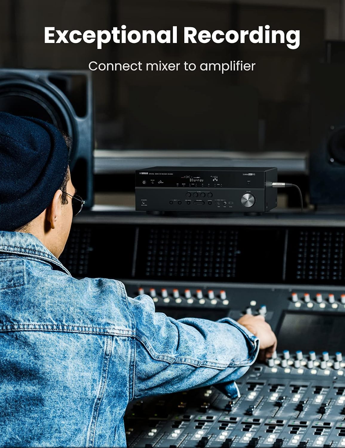 UGREEN 2M XLR Male to Female Microphone Cable Nylon Braided Zinc Alloy Shure SM Compatible Mixer Amplifier 20500 Ugreen