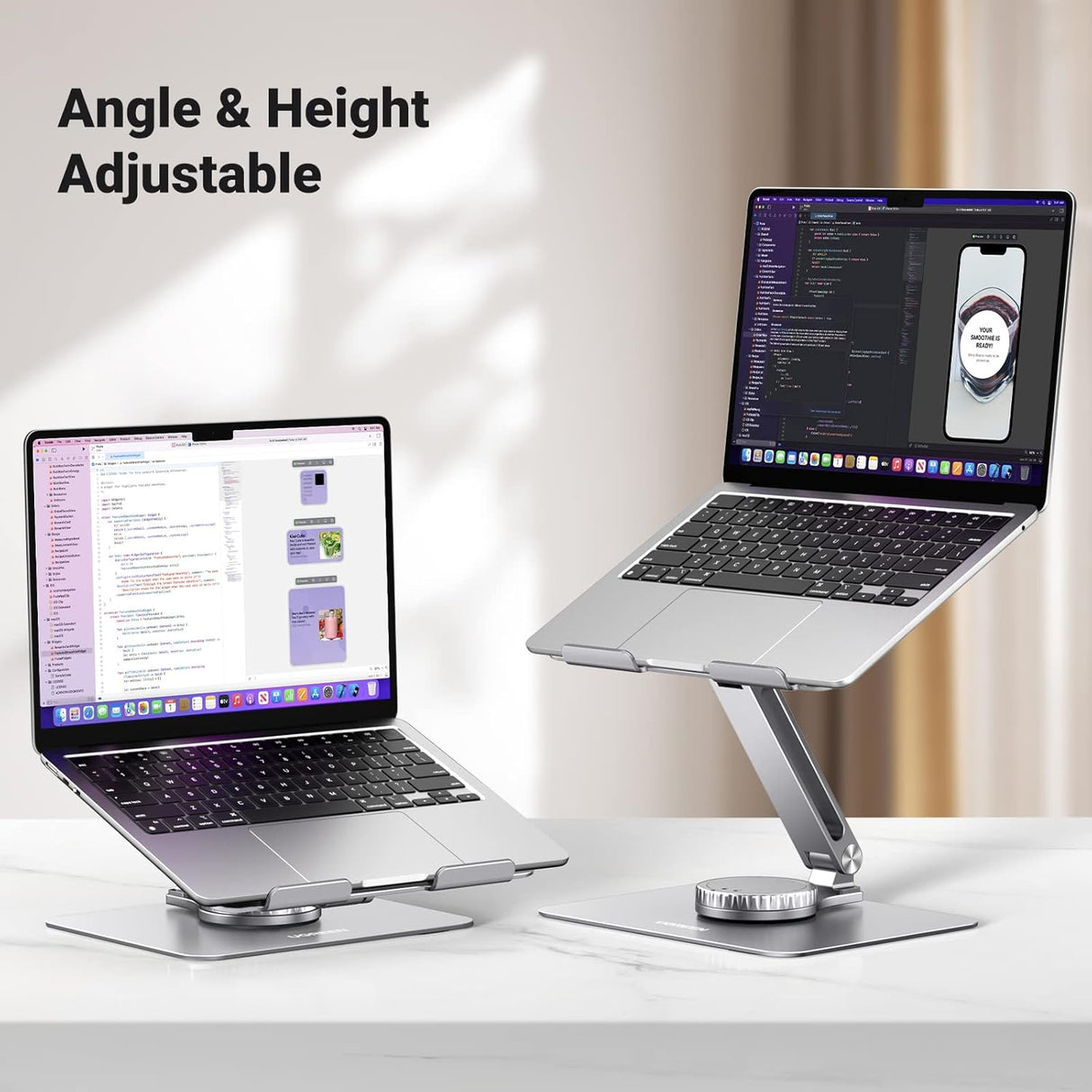 UGREEN 17.3 Inch Laptop Stand Adjustable Foldable Aluminum Ergonomic Riser MacBook Dell HP Lenovo ASUS Notebook 90849 Ugreen