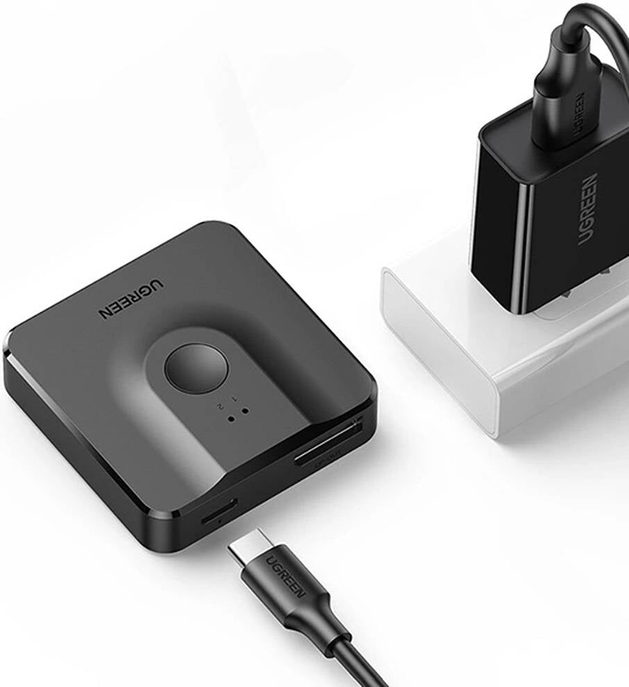 UGREEN CM430 DisplayPort Switch 4K Bi-Directional DP Splitter 2 Input 1 Output Monitor Switcher Computer Graphics Card (60622) Ugreen