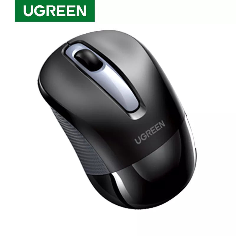 UGREEN 2.4G Silent Wireless Optical Mouse Metal Scroll USB Receiver 2400 DPI PC Laptop Computer Chromebook MacBook (90371) Ugreen