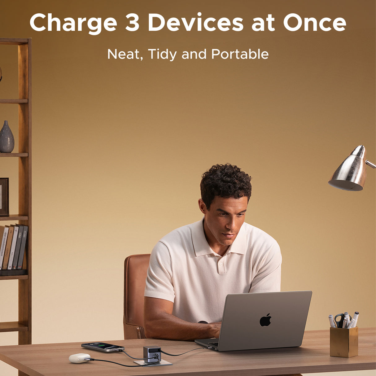 UGREEN 45W GaN Fast Charger with Retractable Cable (65822)