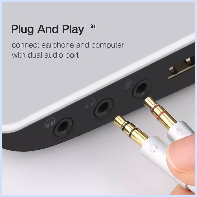 UGREEN 20cm 3.5mm Audio Splitter Cable 1 Female to 2 Male Headphone Mic Jack Adapter ABS Case PC Laptop Headset 20897 Ugreen