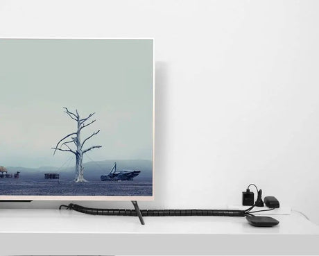 UGREEN Cable Management Sleeve 1.5M Wire Organizer Tube Cord Protector for Home Office Computer TV Setup Black Flexible (30818) Ugreen