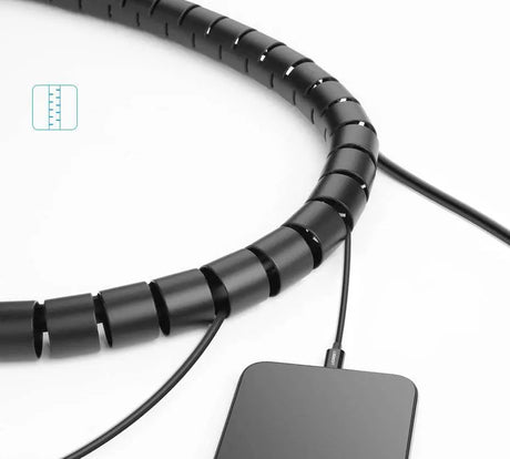 UGREEN Cable Management Sleeve 1.5M Wire Organizer Tube Cord Protector for Home Office Computer TV Setup Black Flexible (30818) Ugreen