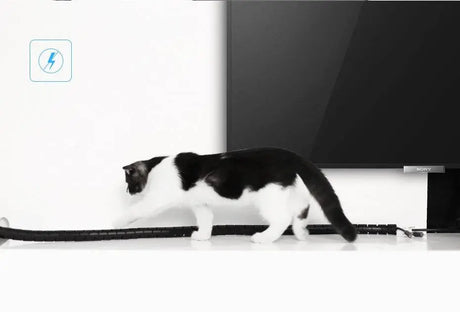 UGREEN Cable Management Sleeve 1.5M Wire Organizer Tube Cord Protector for Home Office Computer TV Setup Black Flexible (30818) Ugreen