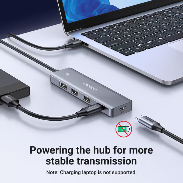 UGREEN 5-in-1 USB-C Hub 4 USB-A Ports 100W PD Charging 5Gbps Data Transfer MacBook iPad Pro Laptop Chromebook 15920 Ugreen