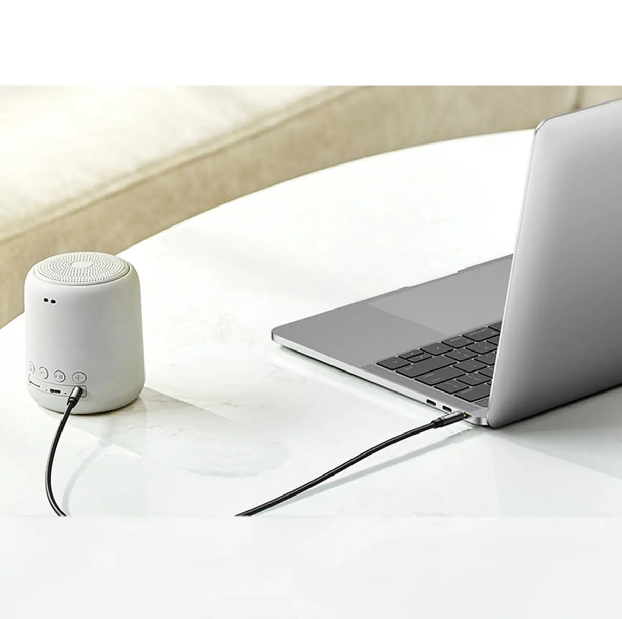 UGREEN 3.5mm Aux Cable 2M Gold Plated Braided Stereo Audio Cable for Car Headphones Speakers iPhone iPad Sony 50363 Ugreen