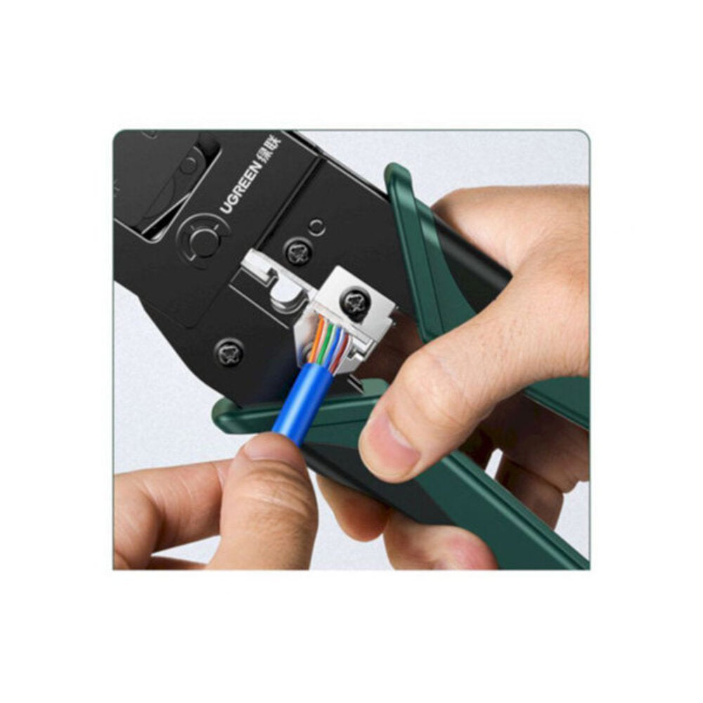 UGREEN Multifunction Crimping Tool 2 Extra Blade Sets Network Cable Cutter Stripper RJ45 RJ11 RJ12 Connectors Durable 70683 Ugreen