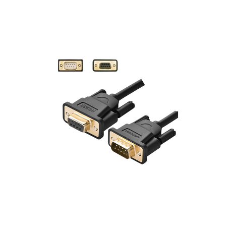 UGREEN DB9 RS232 Male to Female Cable 1.5M - Serial Extension Adapter for COM Port Devices | Model 20145 Ugreen