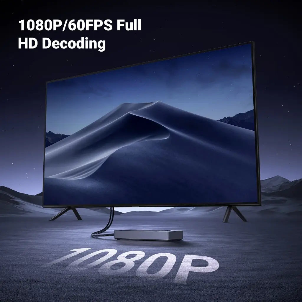 UGREEN Wireless HDMI Transmitter Receiver USB-C DP Protocol 1080P 60Hz 5G WiFi Computer Laptop TV Camera 98FT 30M (35031A) Ugreen