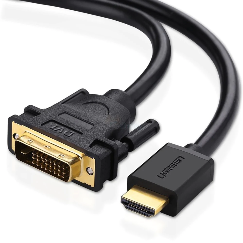 UGREEN 1.5M HDMI to DVI Cable 1080P High Speed Male to DVI-D 24+1 Bi-Directional Video Converter Monitor PC Laptop HDTV 11150 Ugreen
