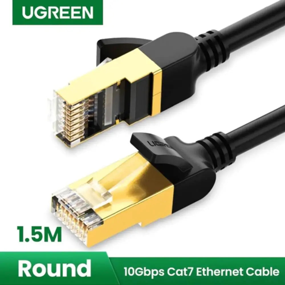 UGREEN Cat 7 Ethernet Cable 1.5M F/FTP Ultra Durable Shielded LAN 10Gbps 600MHz S/STP Molded Stranded Copper (11277) Ugreen