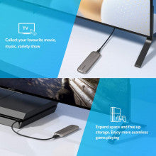 UGREEN M.2 SATA SSD Enclosure USB 3.0 5Gbps Aluminum Tool-Free External Case NGFF 2230 2242 2260 2280 Portable (60355) Ugreen