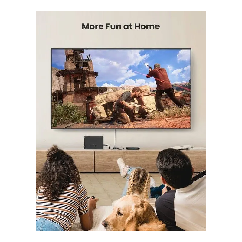 GREEN HDMI Switch 2-in-1 Out Bi-Directional HDMI Splitter 4K 60Hz 1080P 3D TV Monitor Projector Auto Switch 80126 Ugreen