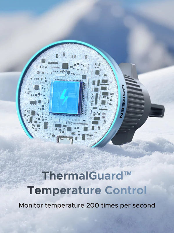 UGREEN 25W MagFlow Magnetic Wireless Car Charger (55967) – Qi2 & MagSafe Compatible Fast Charging Vent Mount