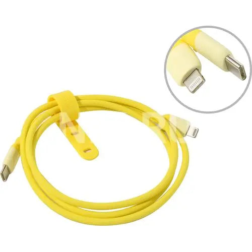 UGREEN 1M USB-C to Lightning Cable MFi Certified PD Charging Silica Gel iPhone 13 12 11 SE iPad AirPods Pro Yellow 90226 Ugreen