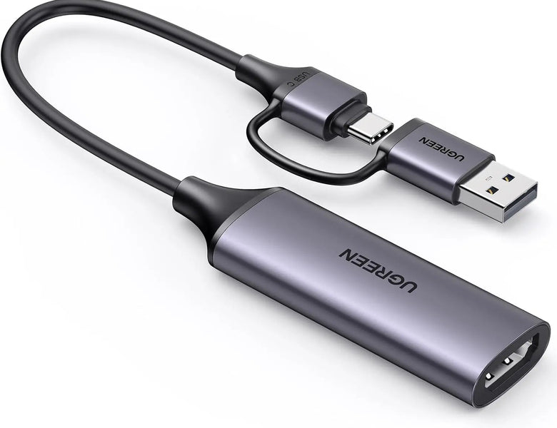 UGREEN HDMI video capture device with USB connections