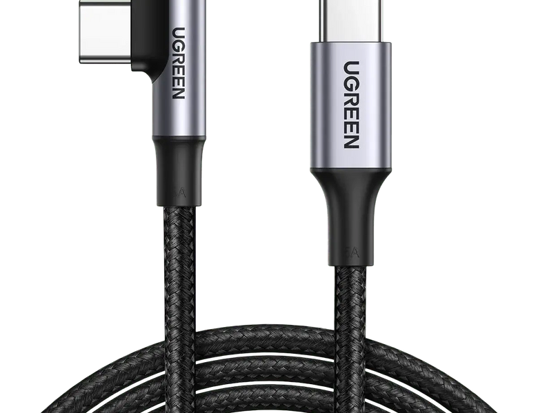 UGREEN braided USB-C cable with an angled connector