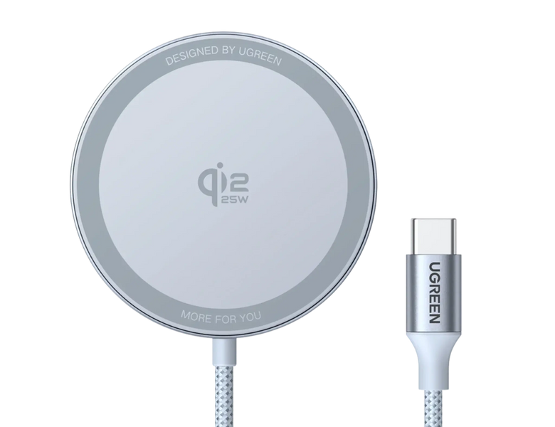 UGREEN MagFlow magnetic wireless charging pad with USB-C cable