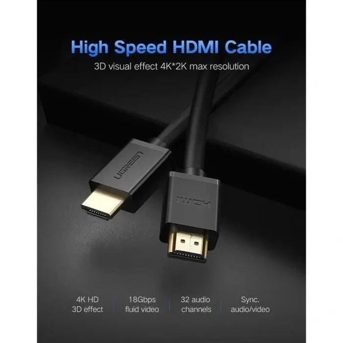 UGREEN HDMI Cable 30M 4K 30Hz Long Distance High Speed HDMI 2.0 Ethernet Support HD Video Cord 100ft Cable (10114)