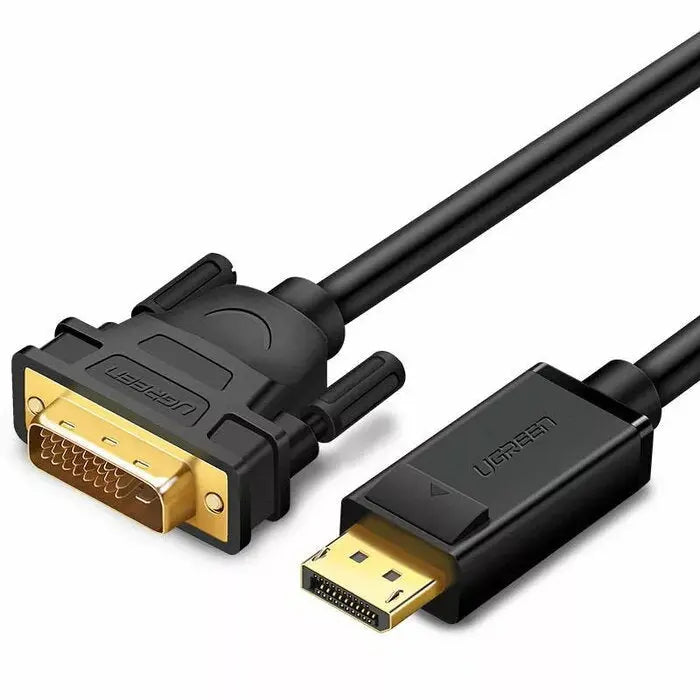 UGREEN 1.5M ডিসপ্লেপোর্ট পুরুষ থেকে DVI-D 24+1 পুরুষ কেবল অ্যাডাপ্টার (10243)