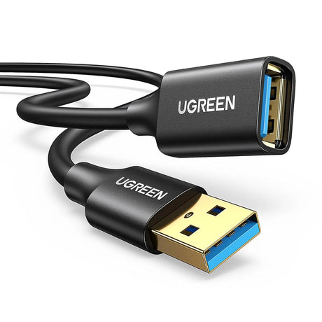 UGREEN Usb 3.0 Extension Cable Ugreen Usb 3.0 Adapter Type A Male To Female Extender Cord 6Ft 6Ft, Black (10373) Ugreen
