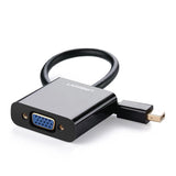 Mini DP to VGA, Ugreen Mini DisplayPort Thunderbolt Compatible to VGA Male to Female Adapter Black (10437) Ugreen