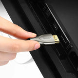 UGREEN 3M HDMI 2.0 Cable 4K@60Hz High Speed Braided Cord Carbon Fiber Connectors for PS5 Xbox Monitor TV Projector Laptop Black
